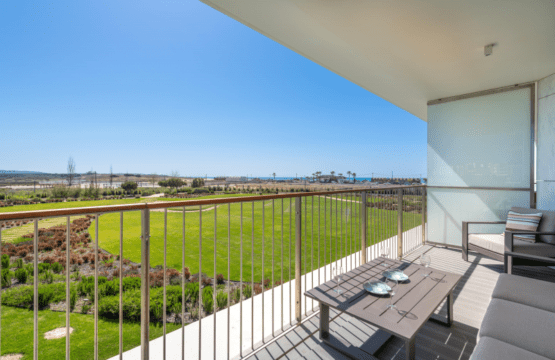 Enguia balcony at Bayline, Armação de Pêra: outdoor lounge set overlooking the gardens